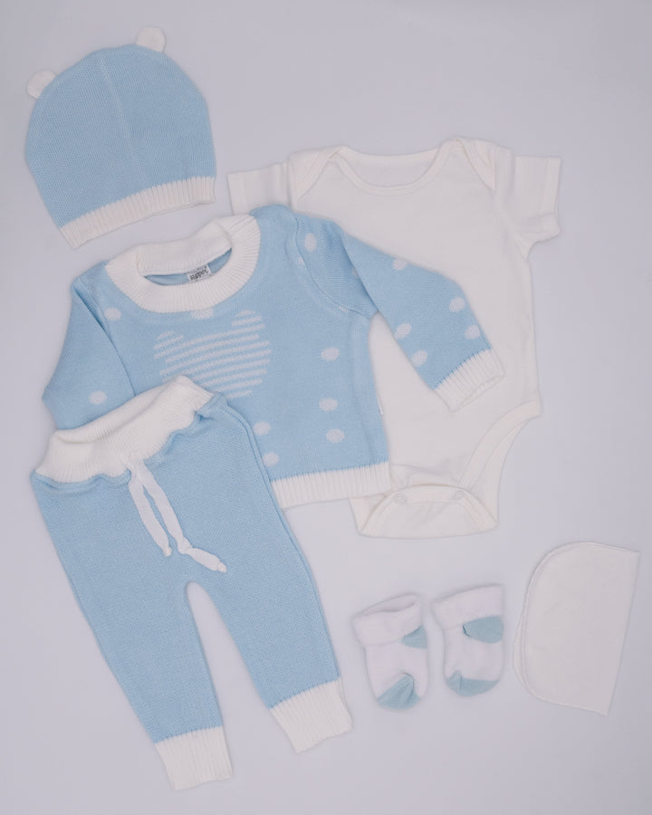 Conjunto Osito y copos de nieve