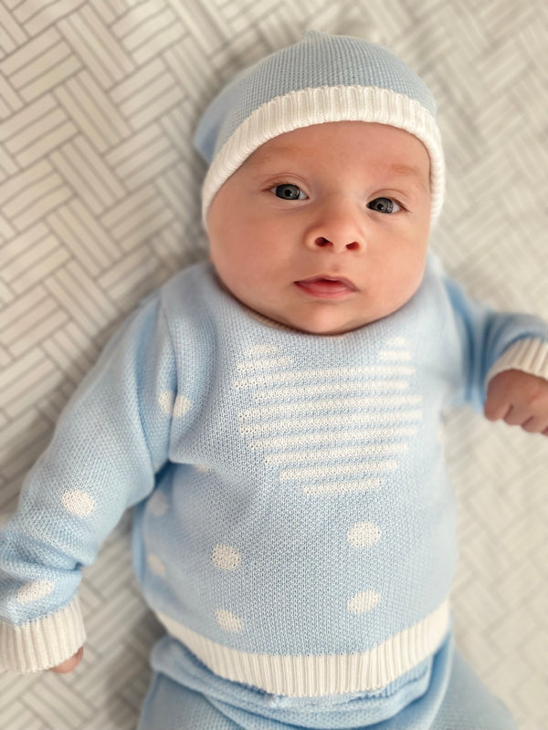 Conjunto Osito y copos de nieve