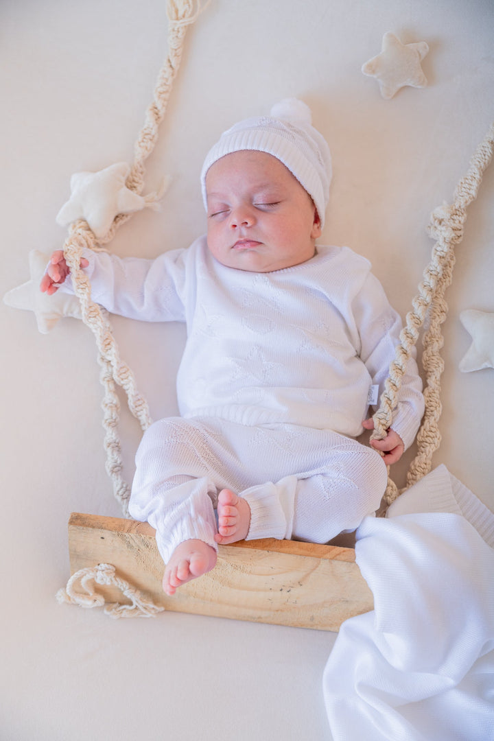 Conjunto Magia de Estrellas y Bolas con Cobija Tejida