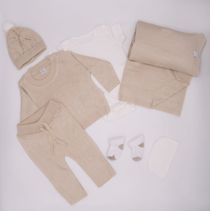 Conjunto Magia de Estrellas y Bolas con Cobija Tejida