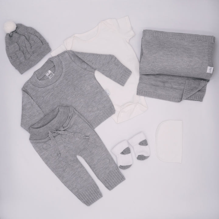 Conjunto Magia de Estrellas y Bolas con Cobija Tejida