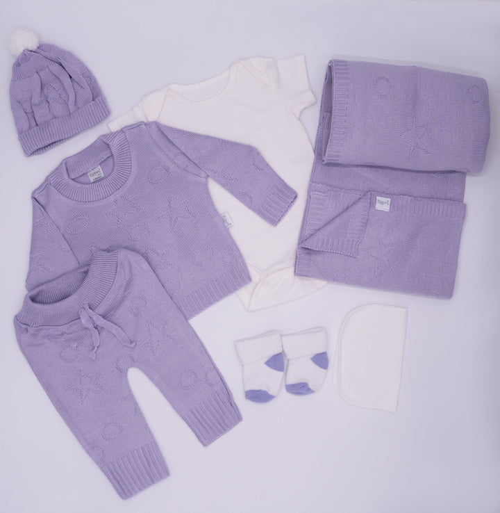 Conjunto Magia de Estrellas y Bolas con Cobija Tejida