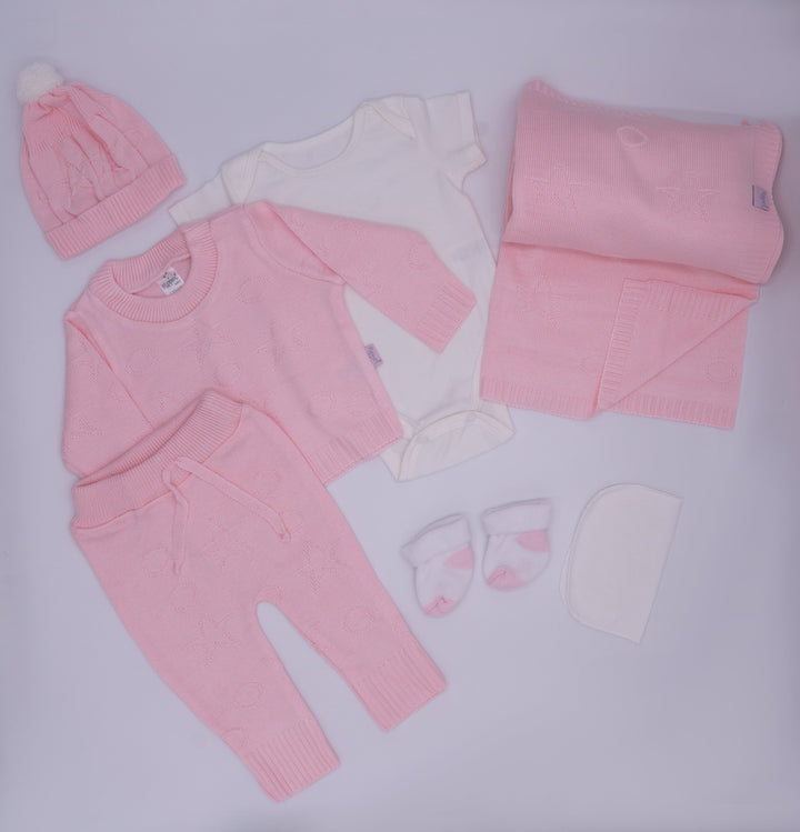 Conjunto Magia de Estrellas y Bolas con Cobija Tejida