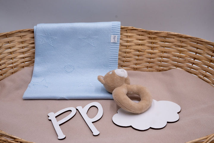 Cobija Tejida Magia de Estrellas y bolas