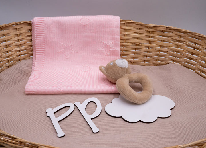 Cobija Tejida Magia de Estrellas y bolas