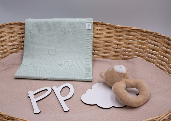 Cobija Tejida Magia de Estrellas y bolas